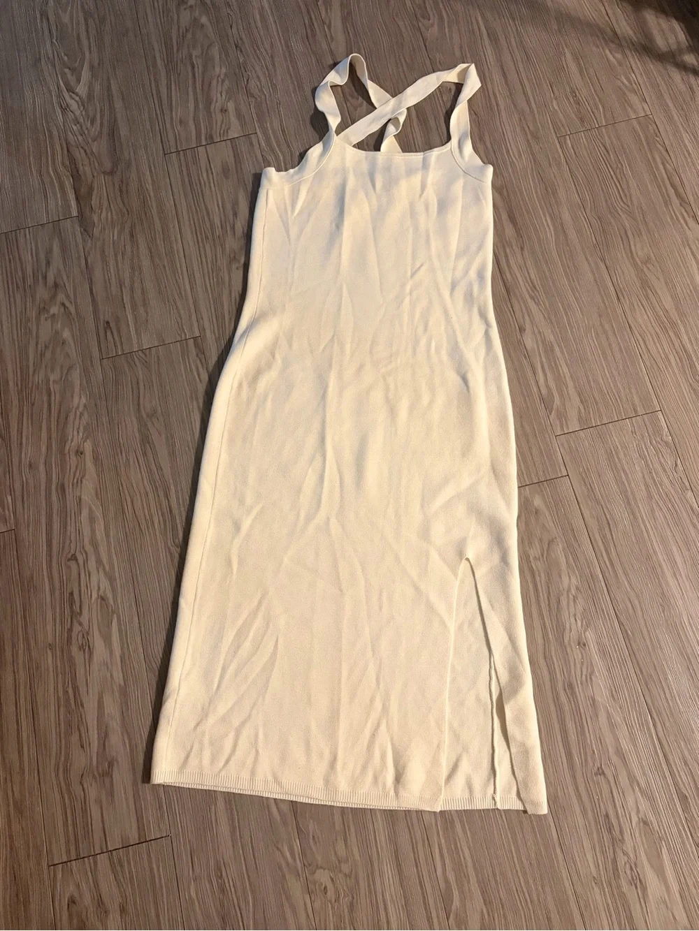 Abercrombie & Fitch Cream Cross-Strap Tank